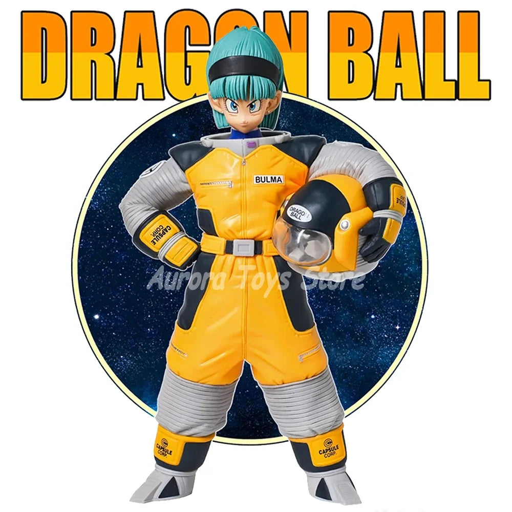 8.26In/21Cm Anime Dragon Ball Z Figure Space Suit Bulma Action Figures Pvc Statue Desktop Ornamen Collection Model Toys Gifts