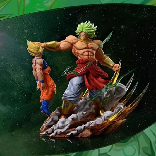 20Cm Dragon Ball Anime Figures Broli Vs Goku Action Figures Pvc Model Statue Goku Broly Doll Collectible Toys Birthday Gift