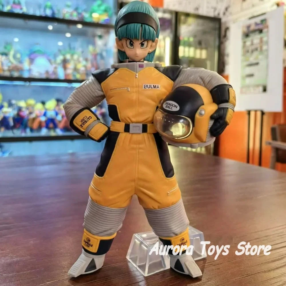 8.26In/21Cm Anime Dragon Ball Z Figure Space Suit Bulma Action Figures Pvc Statue Desktop Ornamen Collection Model Toys Gifts