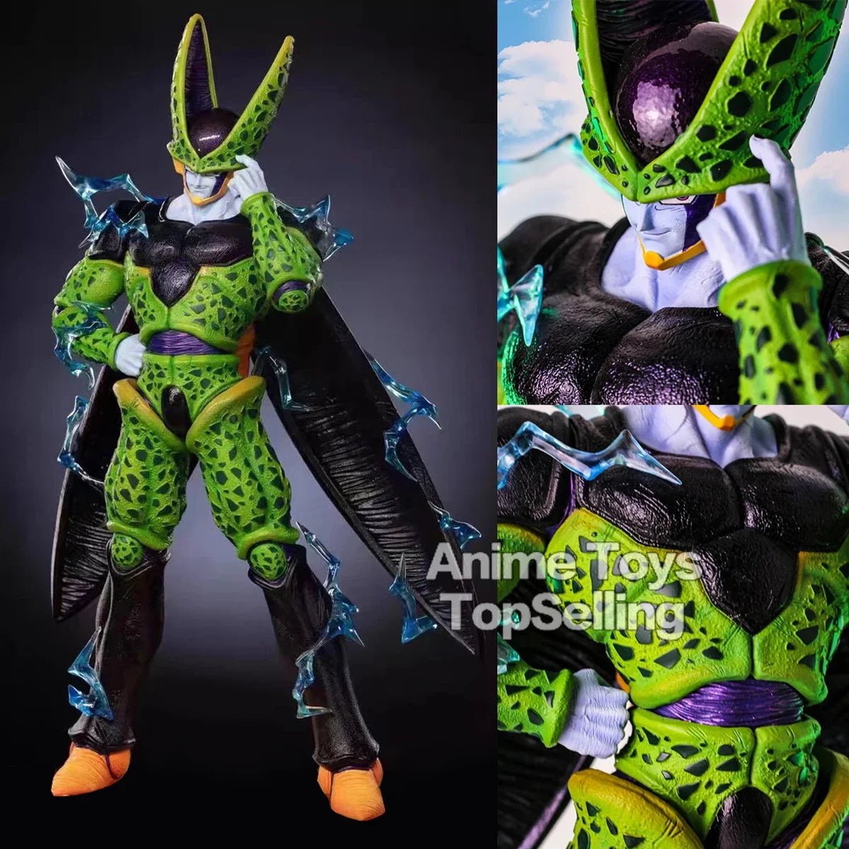35Cm/13.7In Anime Dragon Ball Z Figure Explosion Cell Figure PVC Collectible Model Toys Gifts