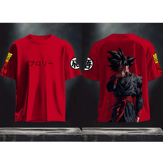 Dragon Ball Anime Graphic Print Men Short Sleeve T-Shirt Red Inspired Character Street Summer Casual Wear for 2025 Trending