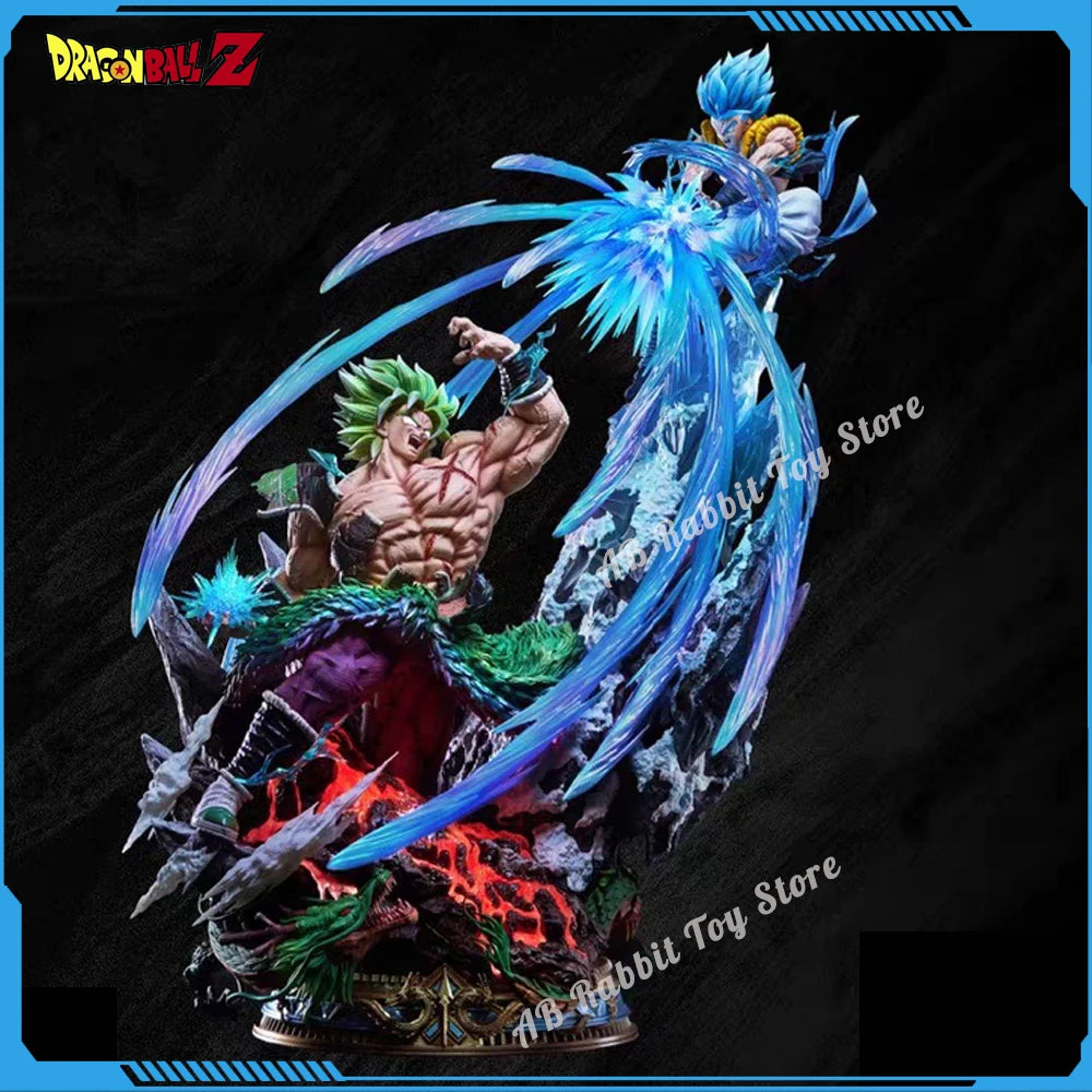 Dragon Ball Broly Gogeta Anime Figure Broly Vs Gogeta 23Cm Figurine Model Pvc Statue Doll Collection Desk Decoration Toy Gifts