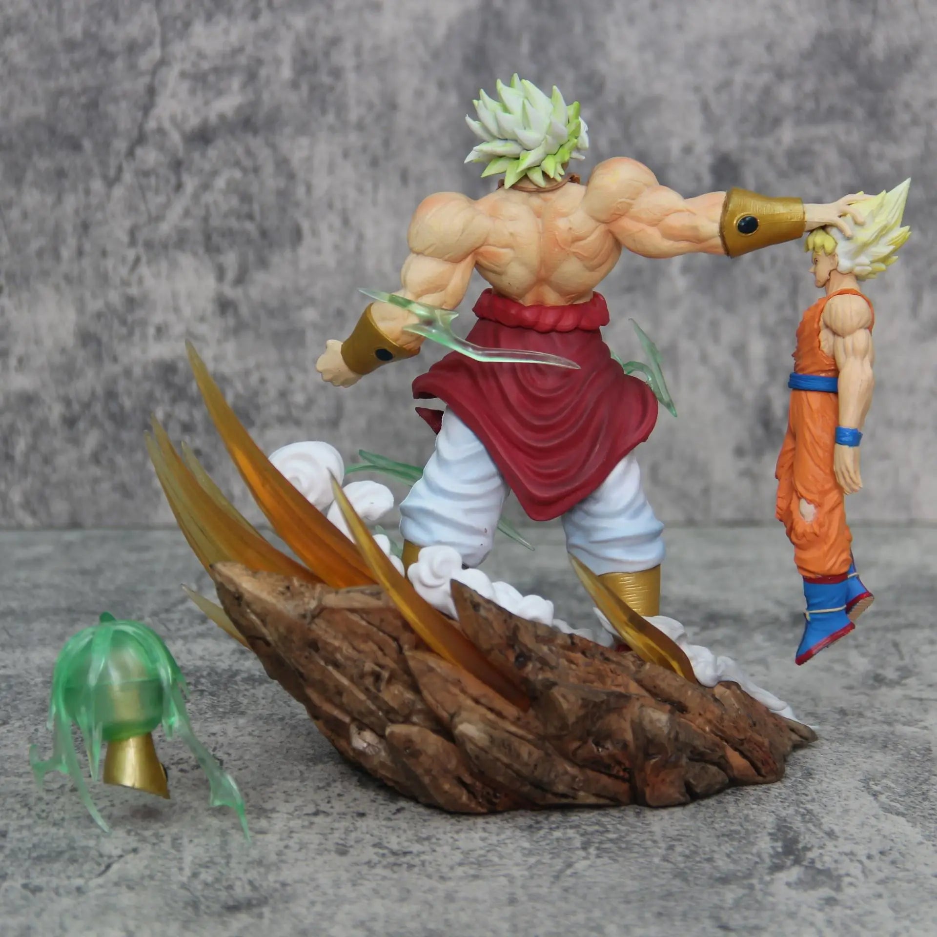 20Cm Dragon Ball Anime Figures Broli Vs Goku Action Figures Pvc Model Statue Goku Broly Doll Collectible Toys Birthday Gift