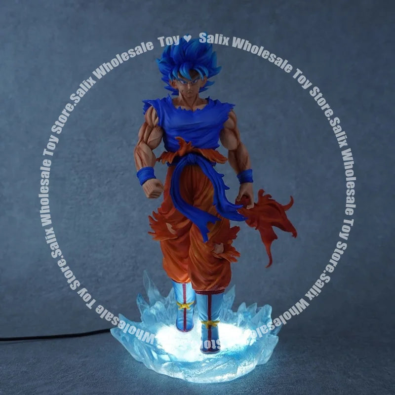 JG Factory 32Cm Dragon Ball Z Kirin Ultra - Blue Goku Double Heads Limited Edition Goku Pvc Statue Action Figure Toys Gift