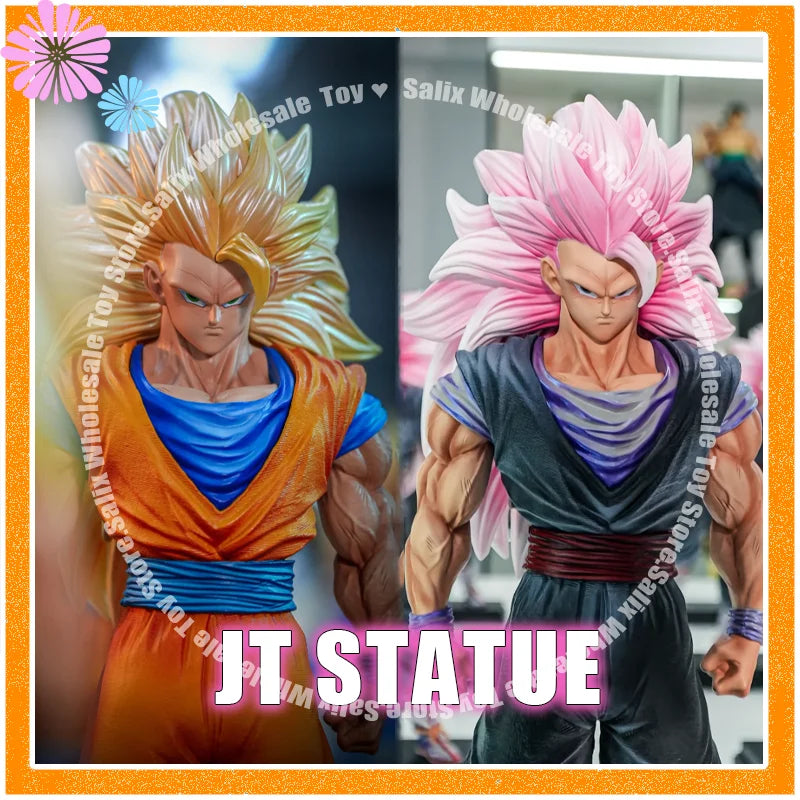 In Stock Jt Statue Jt Toys Dragon Ball Son Goku Figurine Ssj3 Goku Rose Goku Figurine Super Saiyan 3 Goku Anime Figure Toys