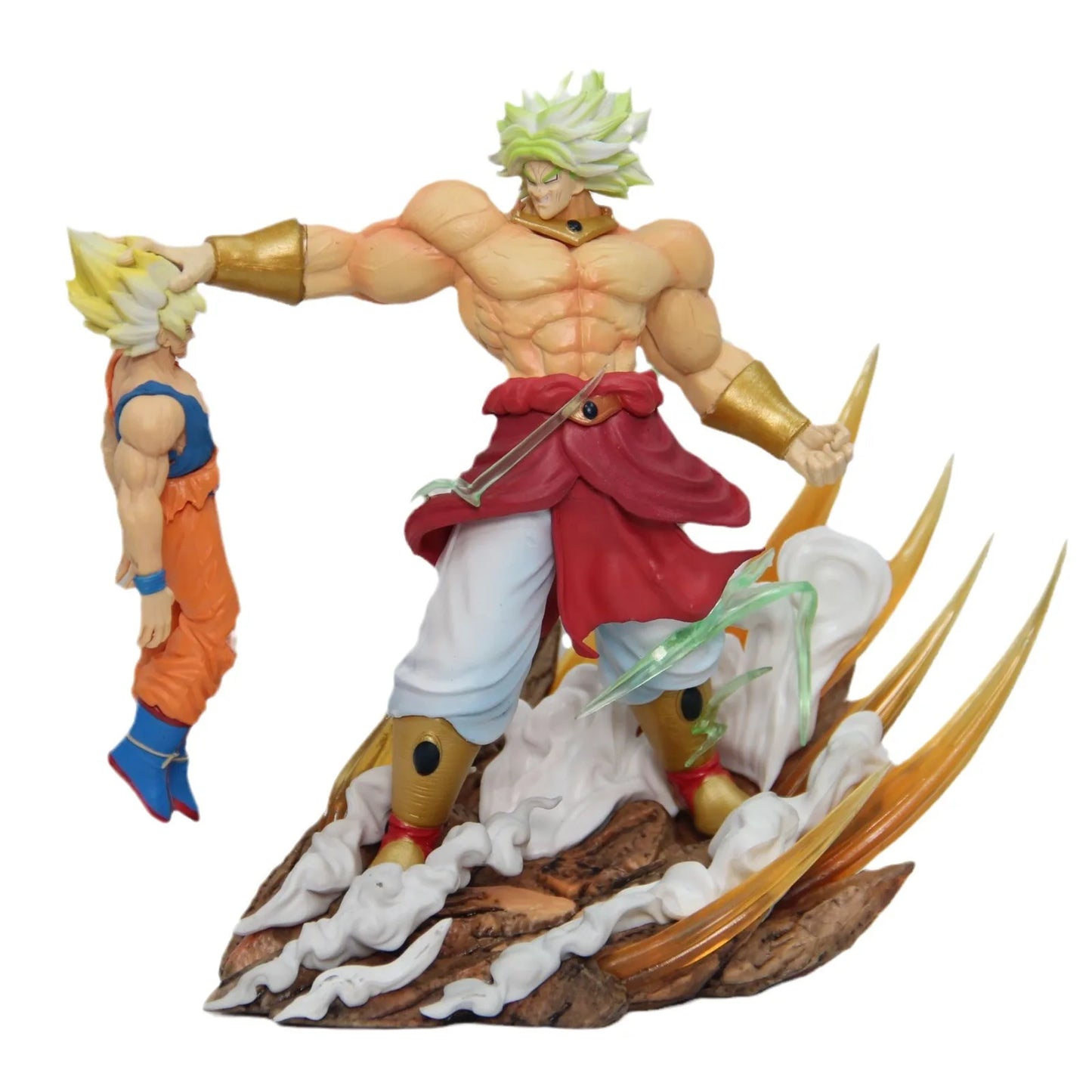 20Cm Dragon Ball Anime Figures Broli Vs Goku Action Figures Pvc Model Statue Goku Broly Doll Collectible Toys Birthday Gift