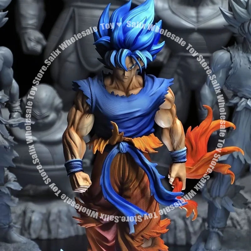 JG Factory 32Cm Dragon Ball Z Kirin Ultra - Blue Goku Double Heads Limited Edition Goku Pvc Statue Action Figure Toys Gift