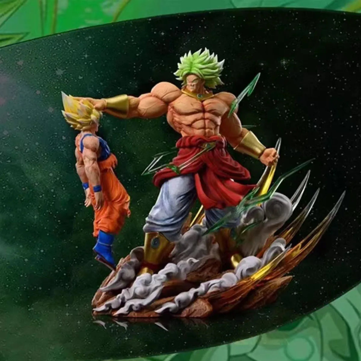 20Cm Dragon Ball Anime Figures Broli Vs Goku Action Figures Pvc Model Statue Goku Broly Doll Collectible Toys Birthday Gift