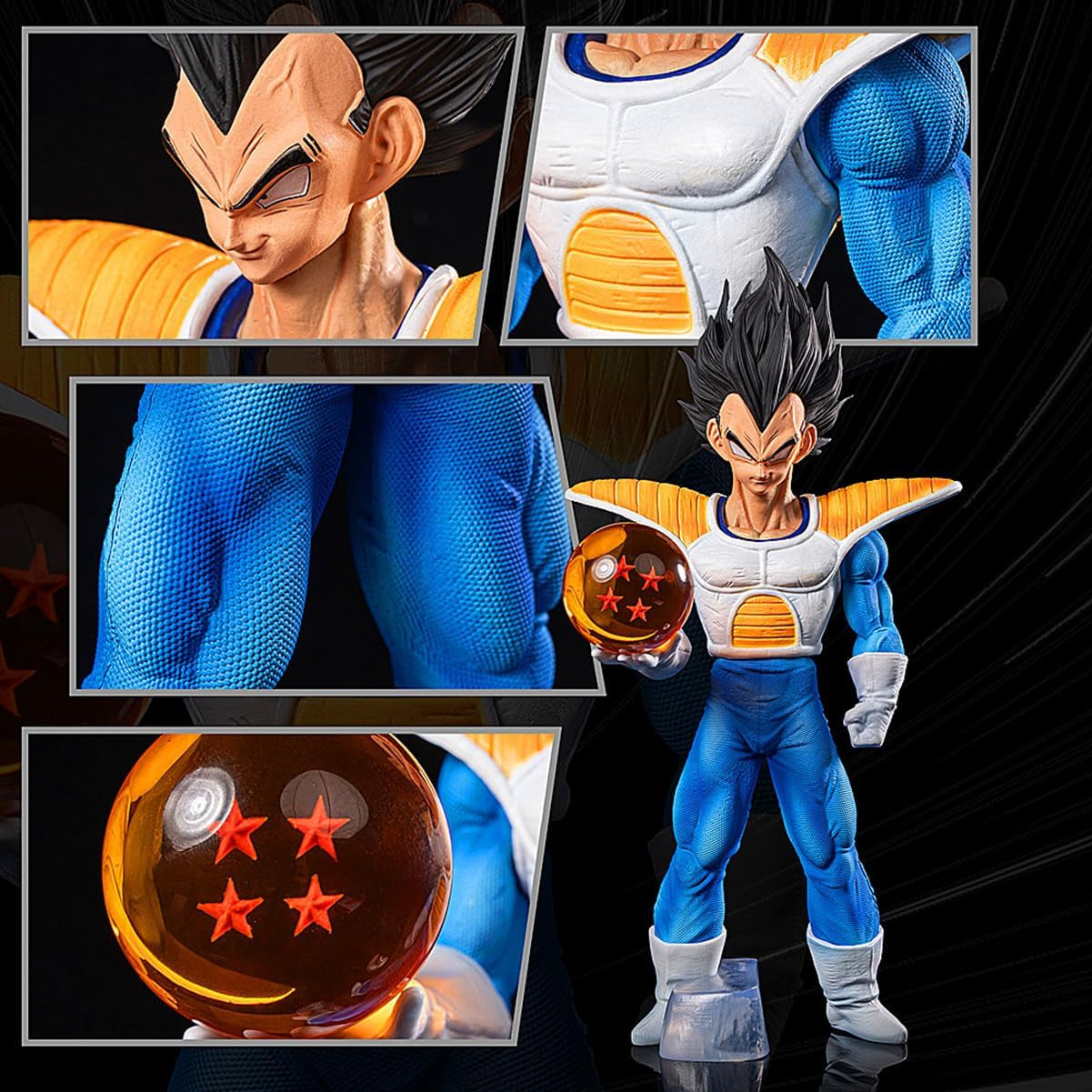 DZB Vegeta Actions Figure Statue Figurine Collection Birthday Gifts PVC 11 Inch